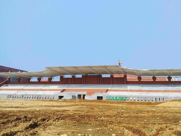 章丘市第四中学新校区看台膜结构